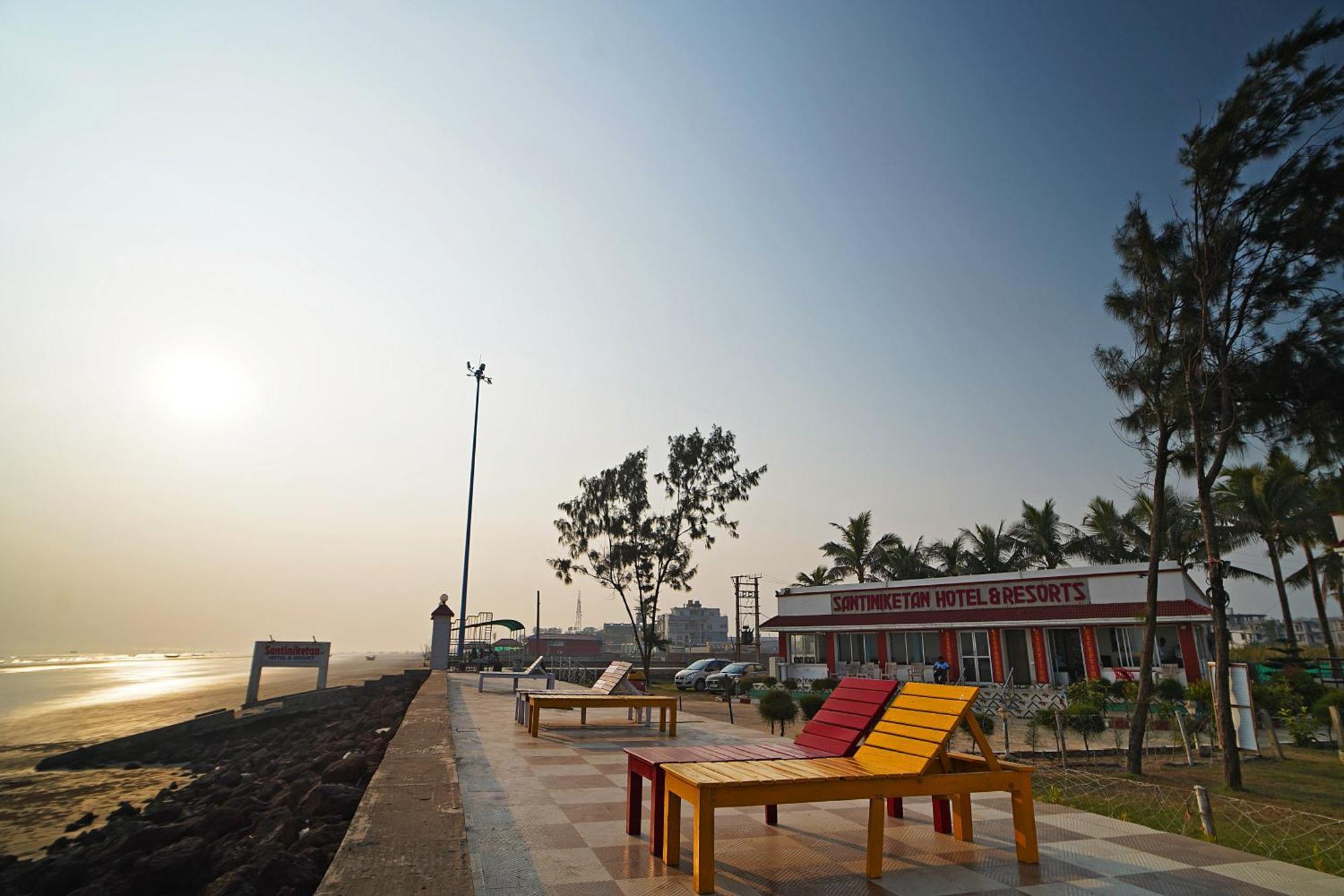 Santiniketan Hotel And Resort !! On Beach Family Resort !! Mandarmani Exteriör bild