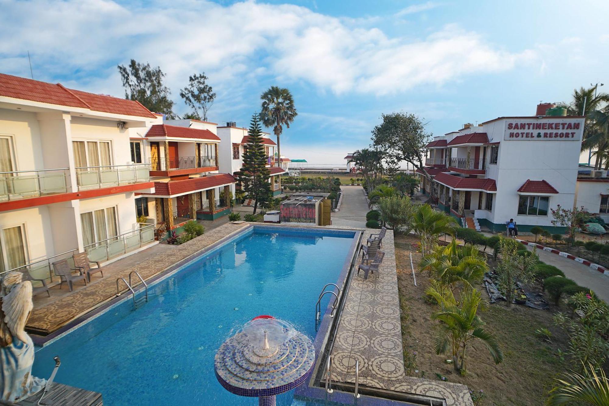 Santiniketan Hotel And Resort !! On Beach Family Resort !! Mandarmani Exteriör bild