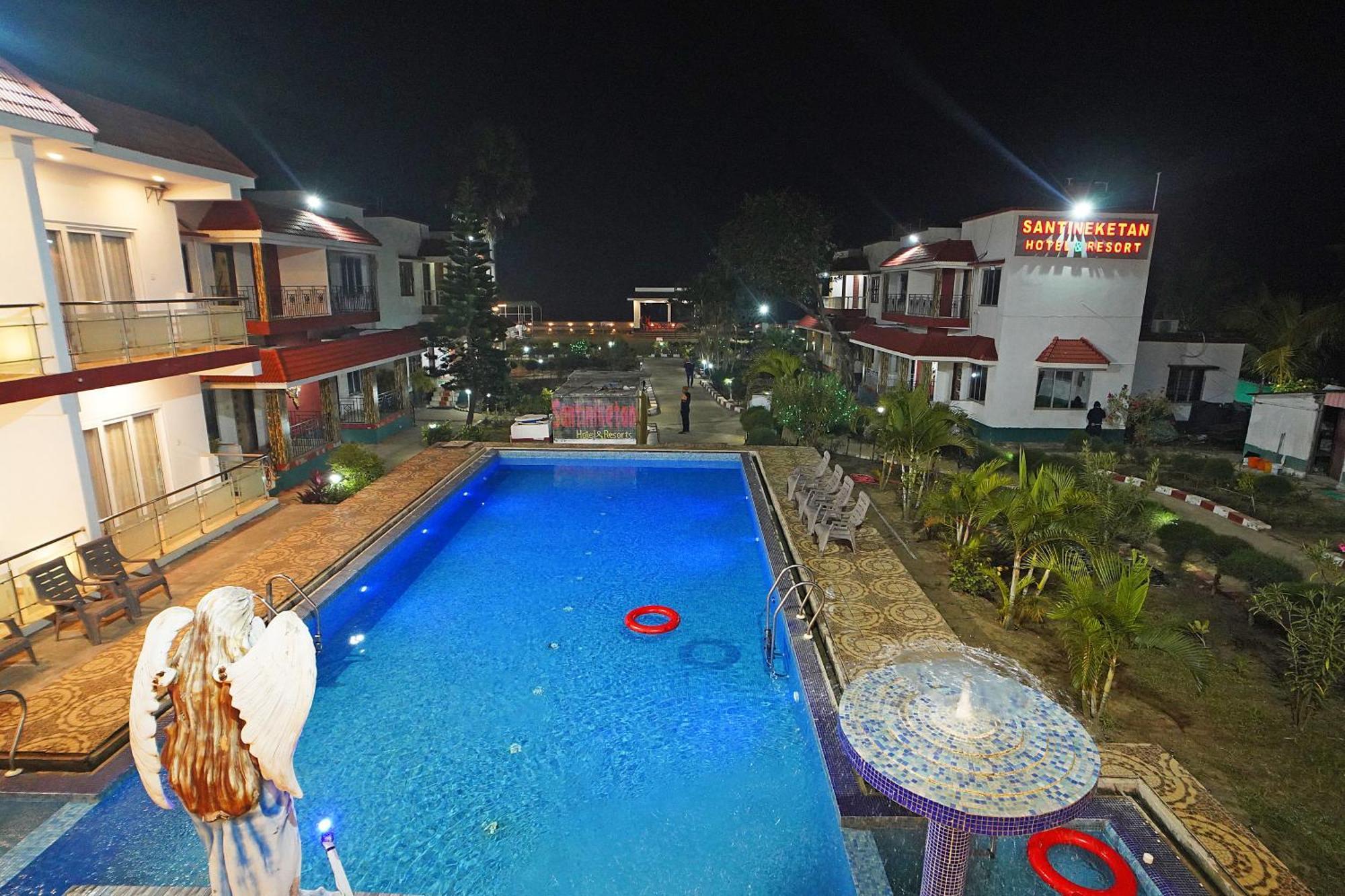 Santiniketan Hotel And Resort !! On Beach Family Resort !! Mandarmani Exteriör bild